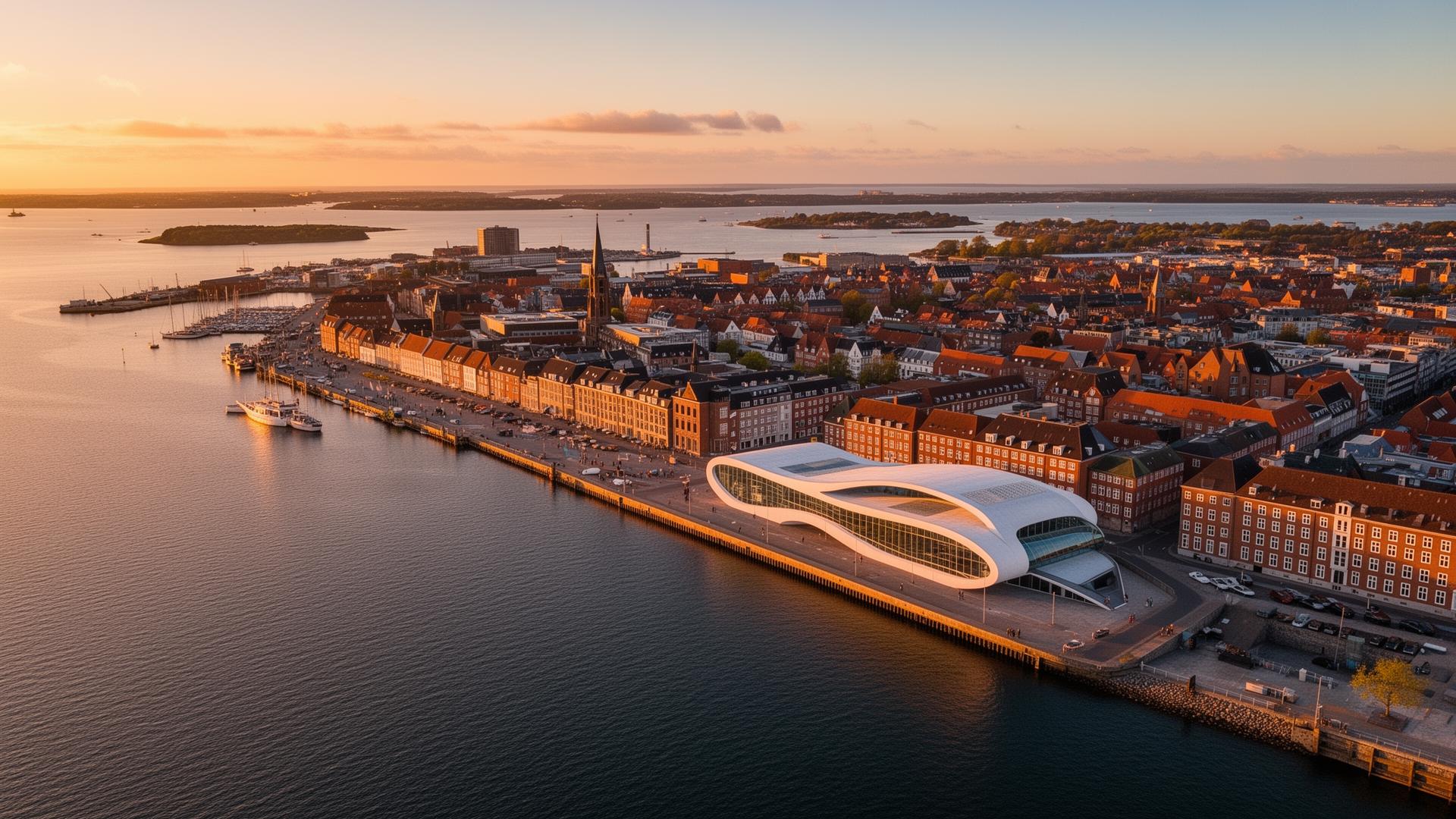 Frokostordning i Aalborg, havnefronten