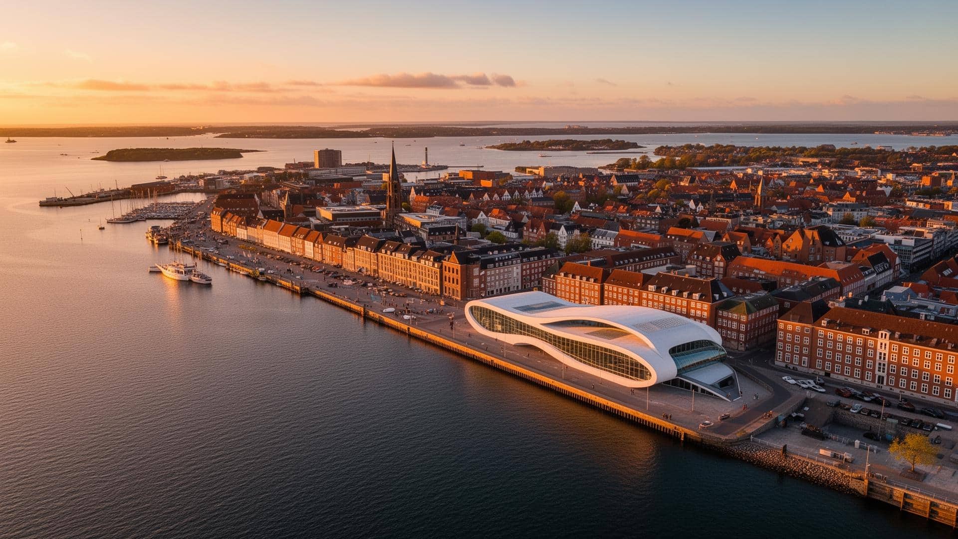 Frokostordning i Aalborg, havnefronten