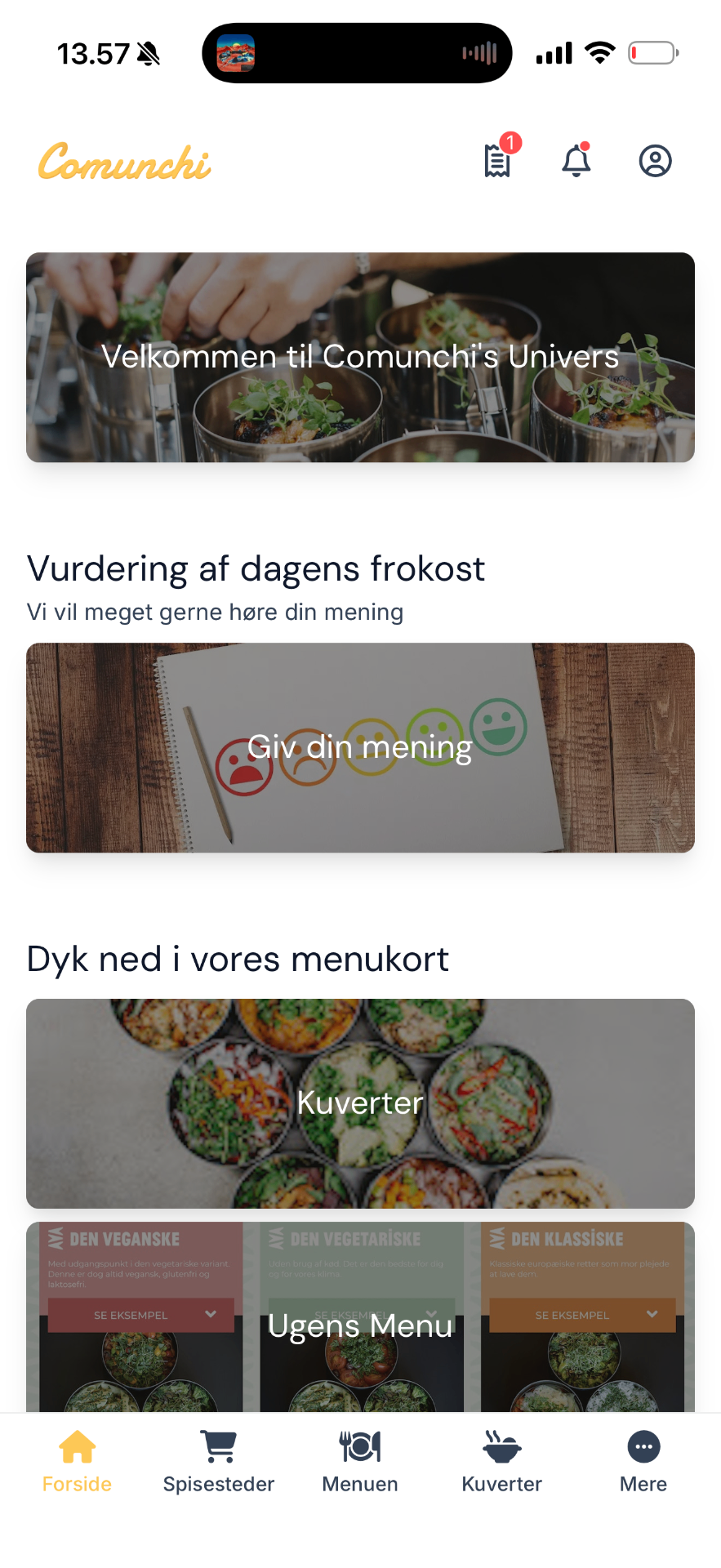 Medarbejderne vælger selv i app'en