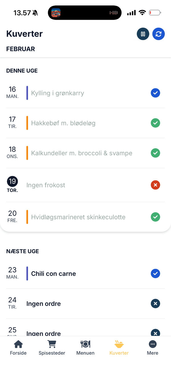 Comunchi app, kuverter