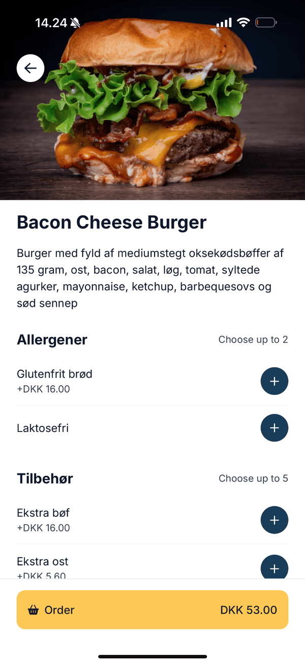 Comunchi app, ret-detalje